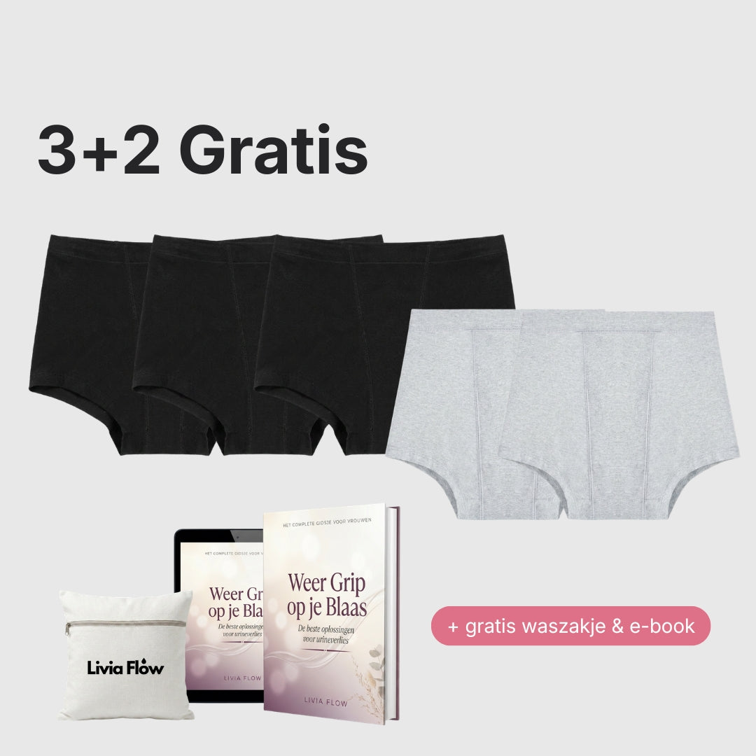 Livia & Juul's - Shorty anti-fuites en coton (3+2 offertes)