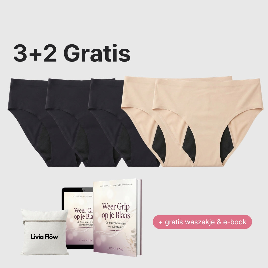 Julie - Culotte anti-fuites sans coutures (3+2 offertes)